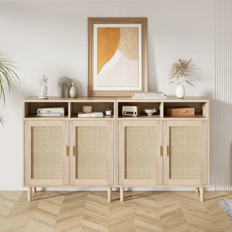 Buffet en rotin moderne Eie - 62,9 P x 15,7 L x 36,2 H