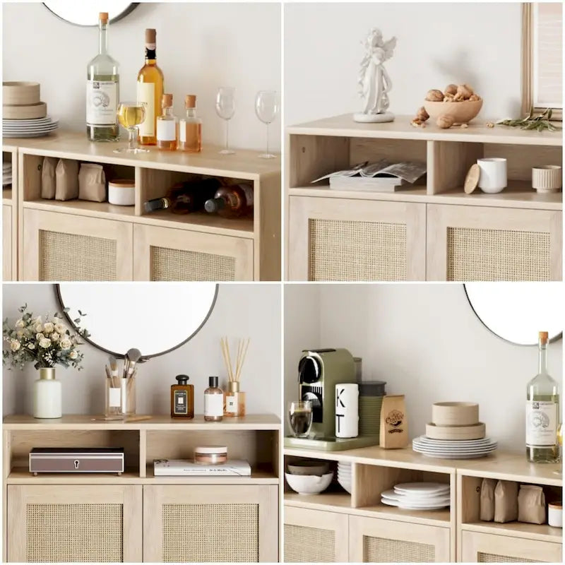 Buffet en rotin moderne Eie - 62,9 P x 15,7 L x 36,2 H