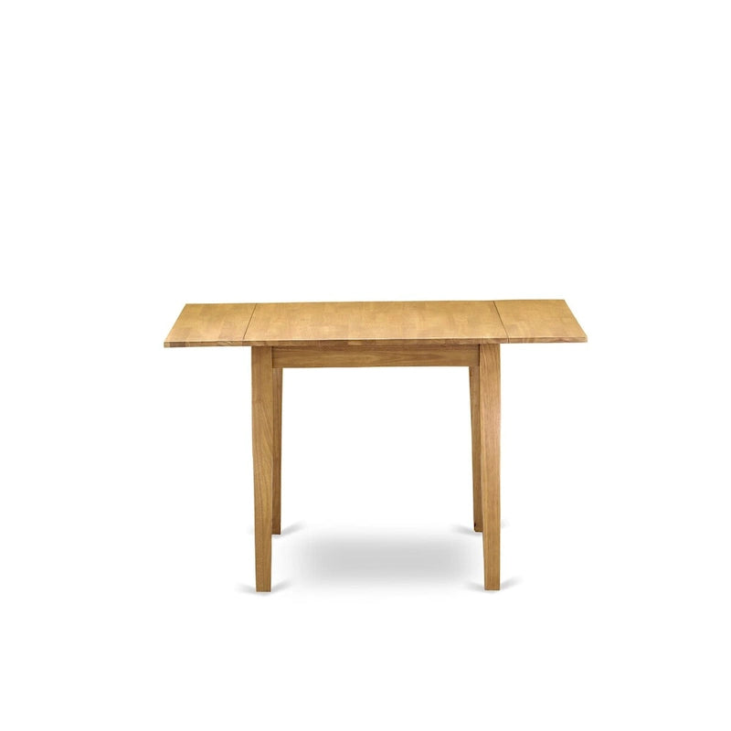 Ensemble de salle à manger East West Furniture – Une table de salle à manger rectangulaire et des chaises de cuisine, chêne (Option de pièces)