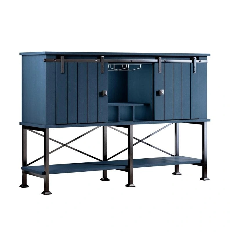 Cave à vin 52 pouces avec porte coulissante et étagères réglables - 52 L x 38 P x 15,5 H