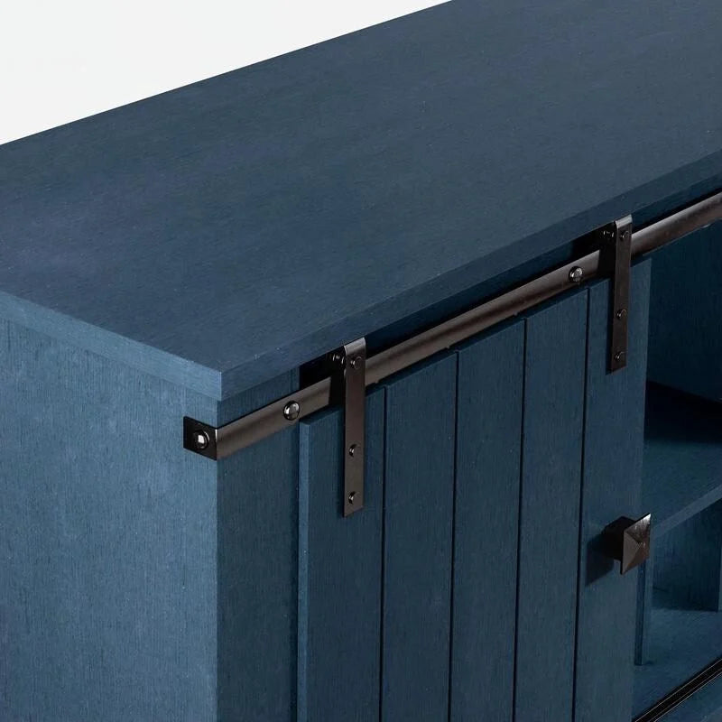 Cave à vin 52 pouces avec porte coulissante et étagères réglables - 52 L x 38 P x 15,5 H