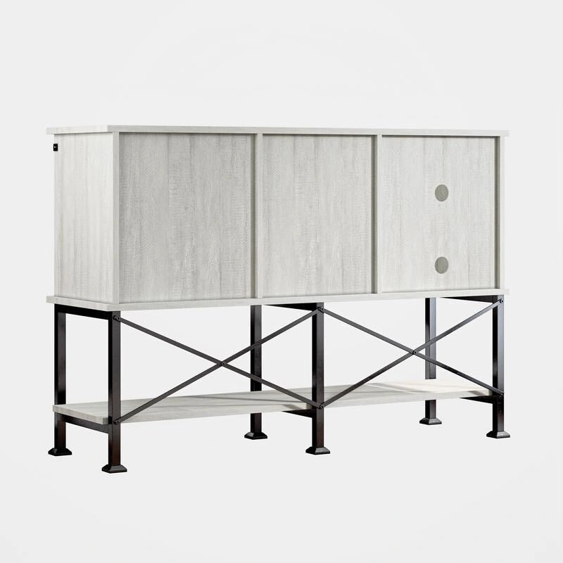 Cave à vin 52 pouces avec porte coulissante et étagères réglables - 52 L x 38 P x 15,5 H