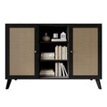 Buffet bas noir style moderne du milieu du siècle CraftPorch