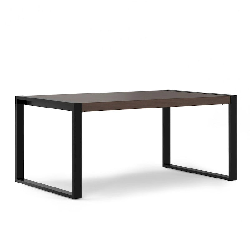 Table à manger industrielle moderne rectangulaire WyndenHall Phobe de 168 x 102 cm - 168 cm de large