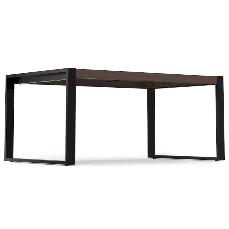 Table à manger industrielle moderne rectangulaire WyndenHall Phobe de 168 x 102 cm - 168 cm de large