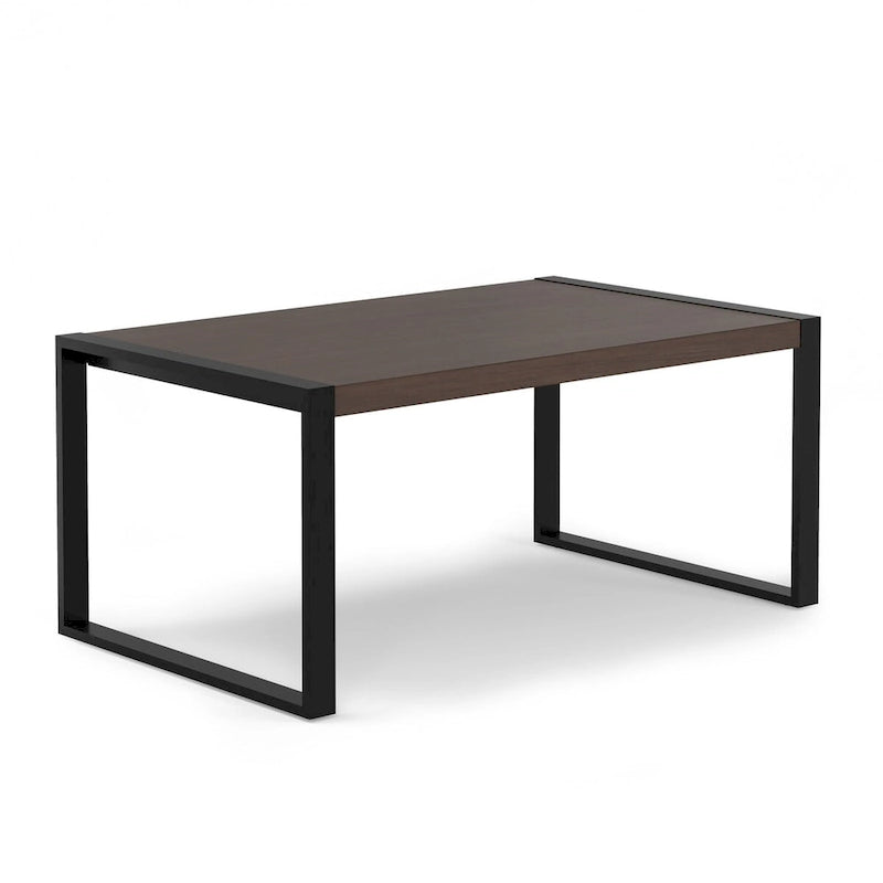Table à manger industrielle moderne rectangulaire WyndenHall Phobe de 168 x 102 cm - 168 cm de large