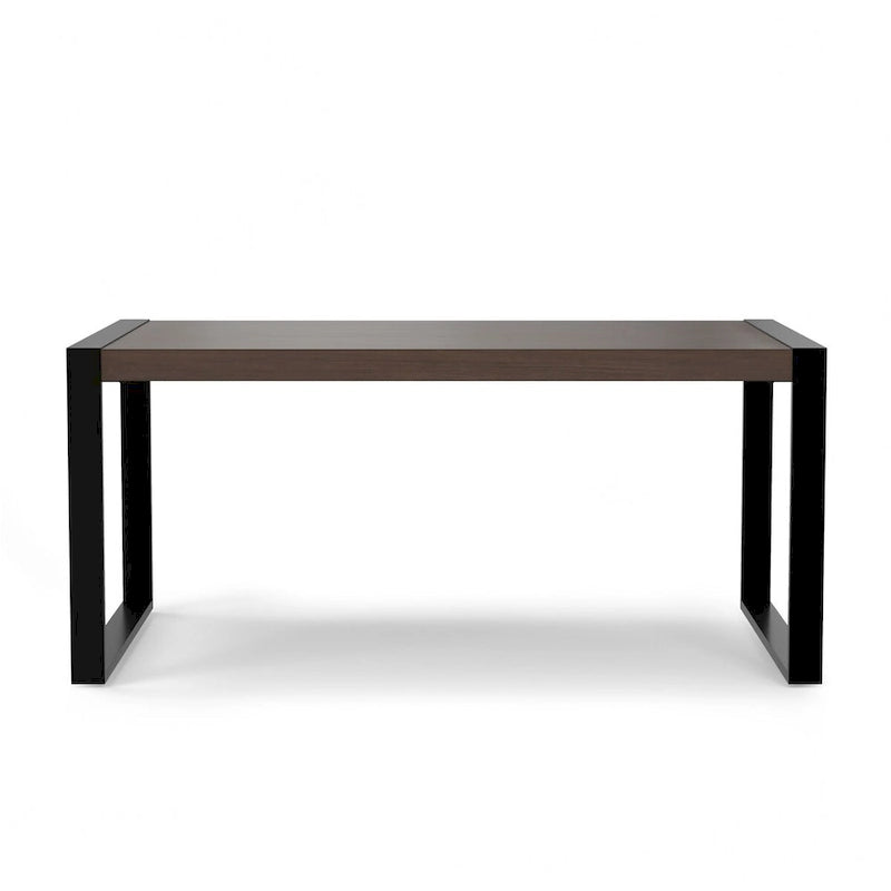 Table à manger industrielle moderne rectangulaire WyndenHall Phobe de 168 x 102 cm - 168 cm de large