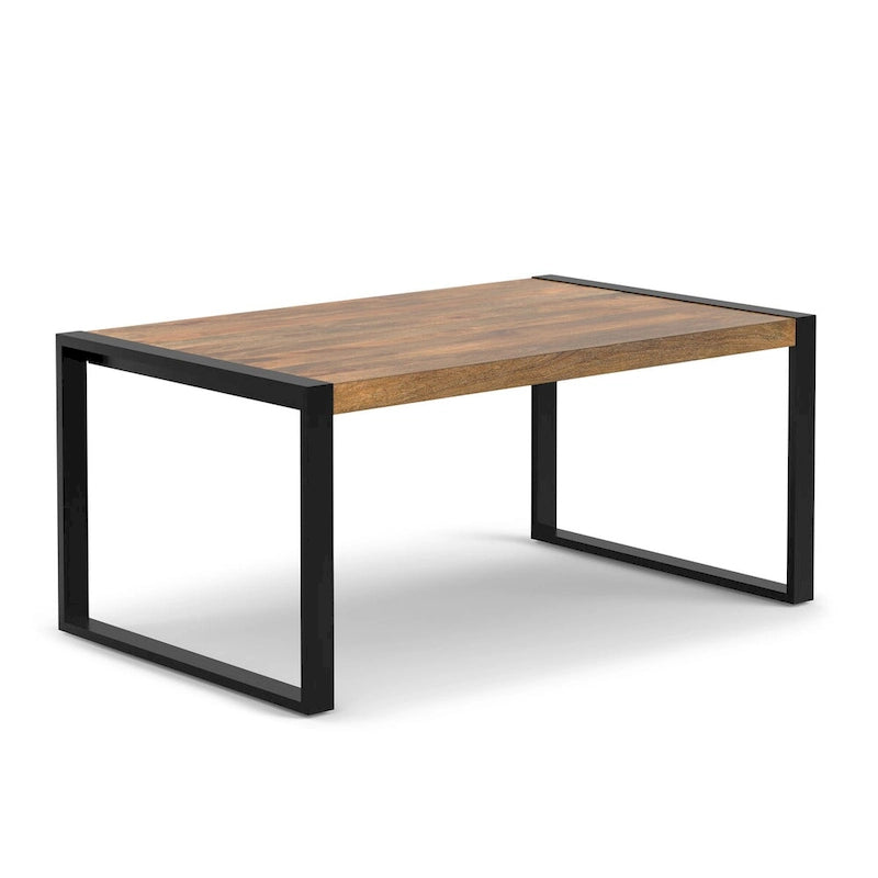 Table à manger industrielle moderne rectangulaire WyndenHall Phobe de 168 x 102 cm - 168 cm de large
