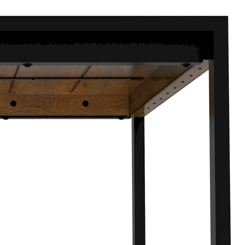 Table à manger industrielle moderne rectangulaire WyndenHall Phobe de 168 x 102 cm - 168 cm de large