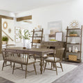 Ensemble table rectangulaire 6 pièces Americana Farmhouse Dusty Taupe