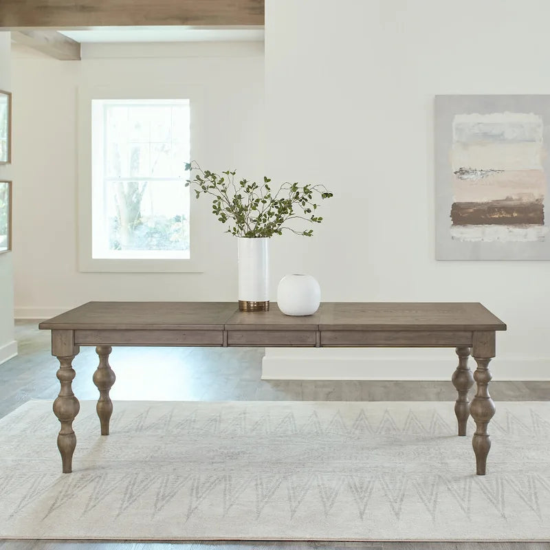 Ensemble table rectangulaire 6 pièces Americana Farmhouse Dusty Taupe