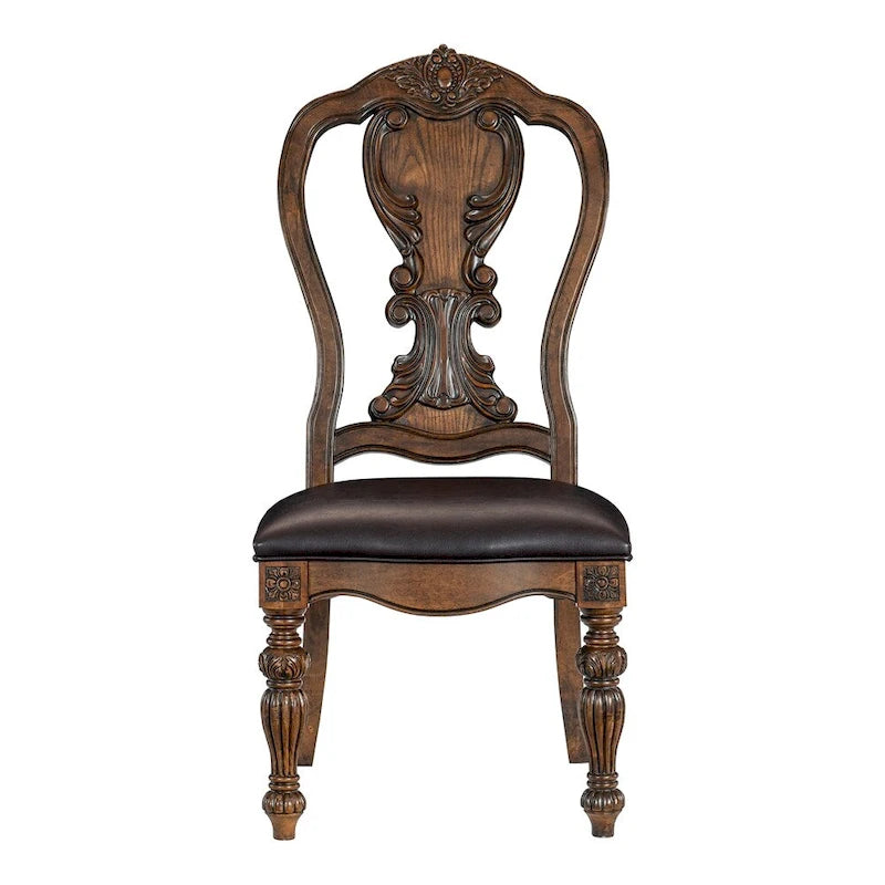 Table de salle à manger 9 pièces avec rallonge, 2 fauteuils et 6 chaises d'appoint