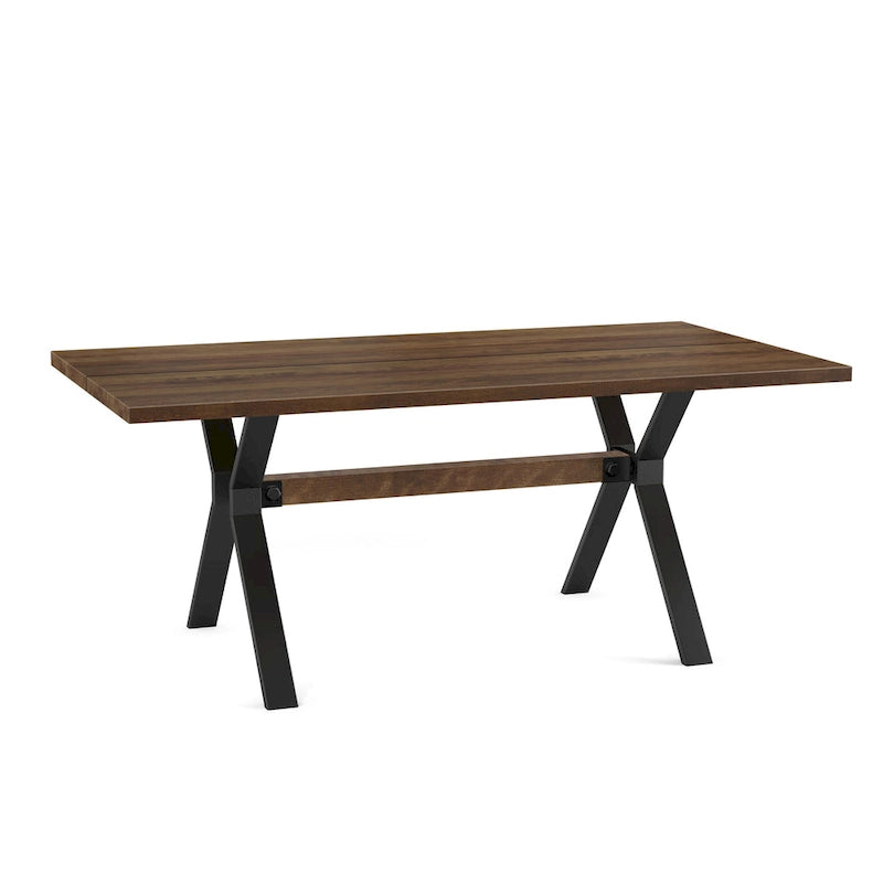 Ensemble de salle à manger 7 pièces Amisco Leonie avec table en bois et chaises Snyder