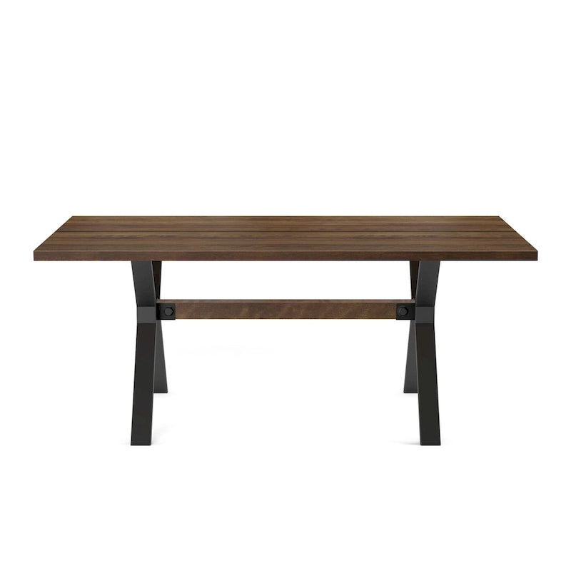 Ensemble de salle à manger 7 pièces Amisco Leonie avec table en bois et chaises Snyder