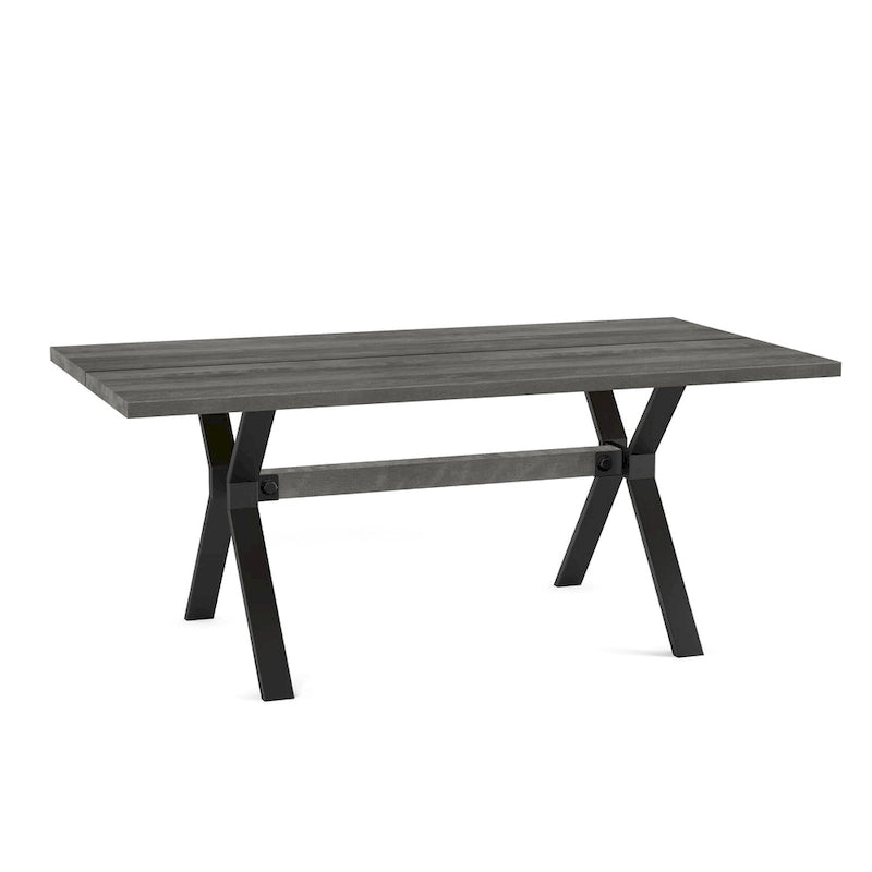 Ensemble de salle à manger 7 pièces Amisco Leonie avec table en bois et chaises Snyder