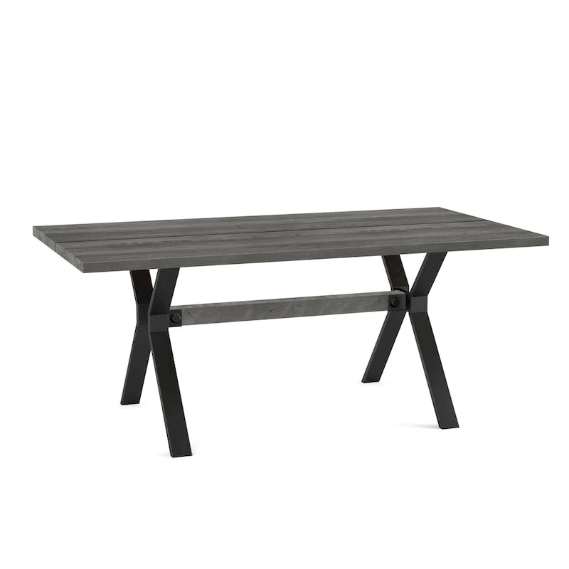Ensemble de salle à manger 7 pièces Amisco Leonie avec table en bois et chaises Snyder