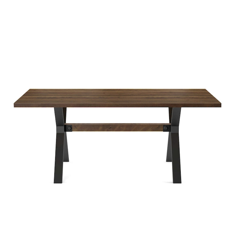 Ensemble de salle à manger 7 pièces Amisco Leonie avec table en bois et chaises Snyder