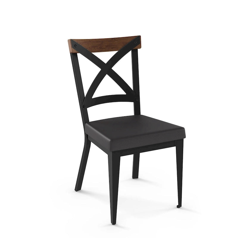Ensemble de salle à manger 7 pièces Amisco Leonie avec table en bois et chaises Snyder