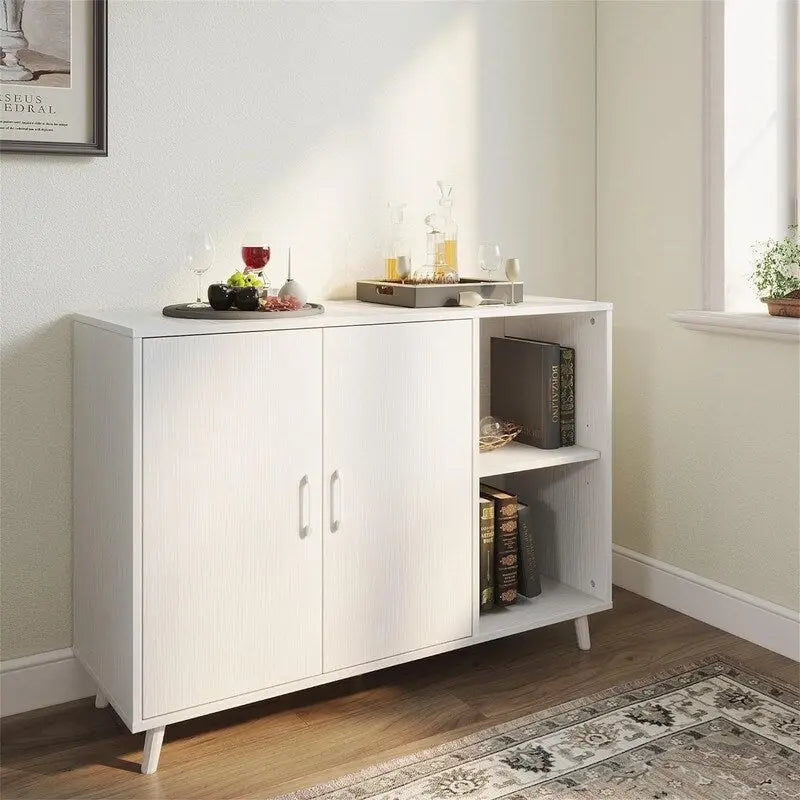 Buffet de cuisine 2 portes 2 étagères - 15P x 41,7L x 32,6H