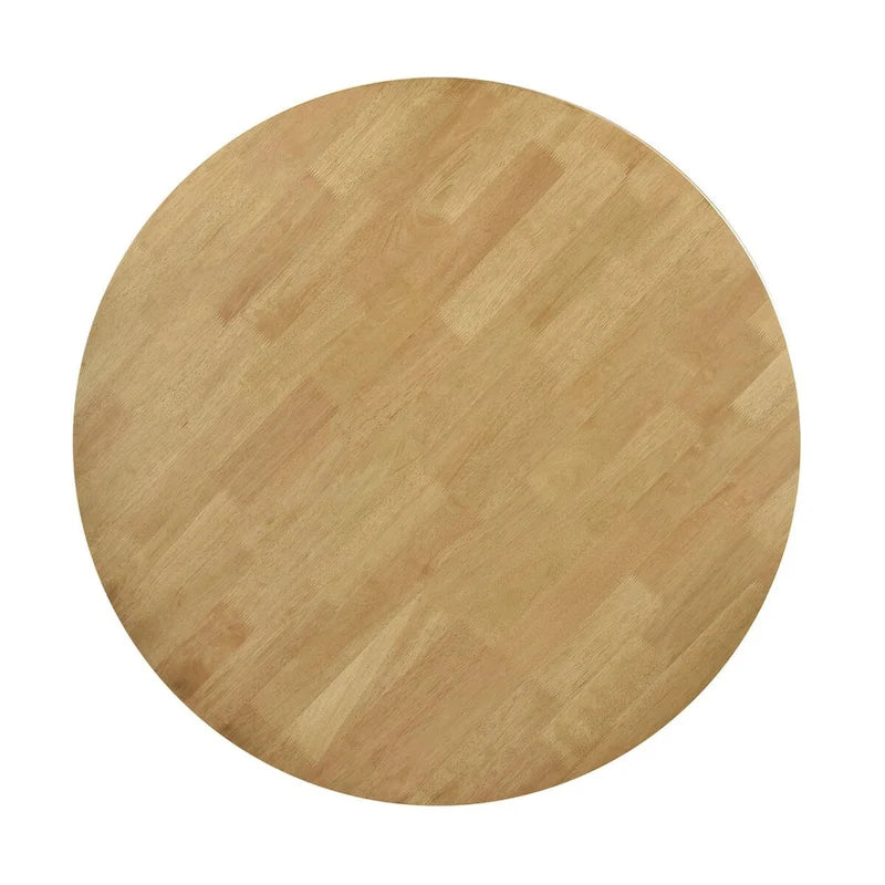 Ensemble de salle à manger 5 pièces en bois massif noyer clair Carson