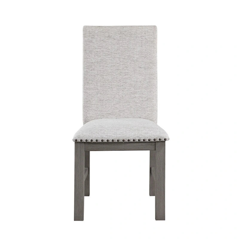Ensemble de salle à manger 7 pièces avec table à rallonge et 6 chaises rembourrées