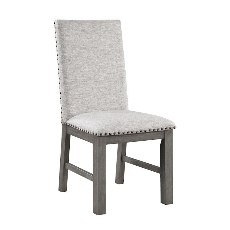Ensemble de salle à manger 7 pièces avec table à rallonge et 6 chaises rembourrées