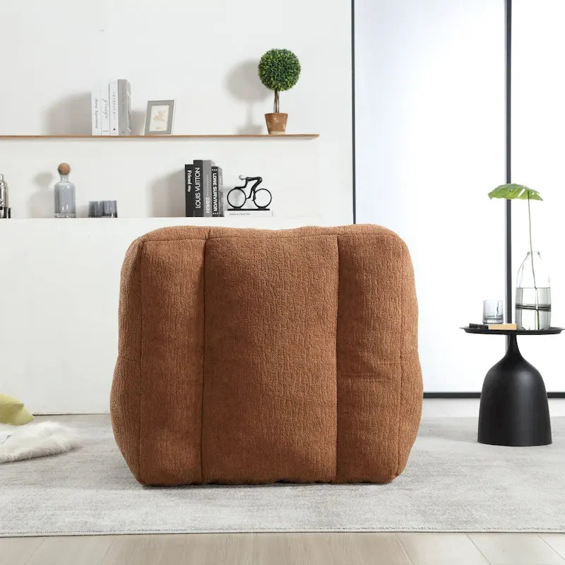 Pouf confortable pour adultes et enfants, fauteuil paresseux ultra doux avec mousse et repose-pieds