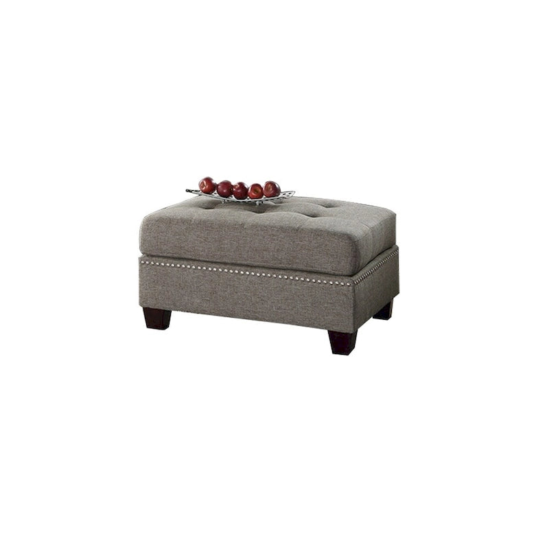 Ensemble sectionnel 3 pièces Polyfiber avec coussins moelleux brun clair