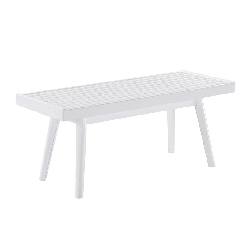 Banc à lattes en bois massif