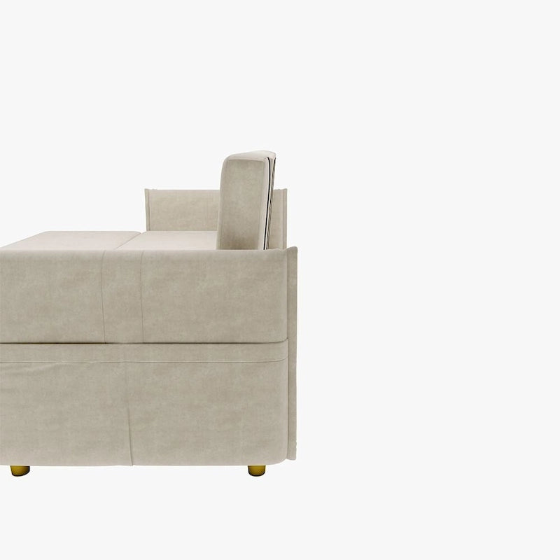98.43 Canapé-lit d'angle moderne minimalisteAnti-rayures et imperméable, cadre en bois massif