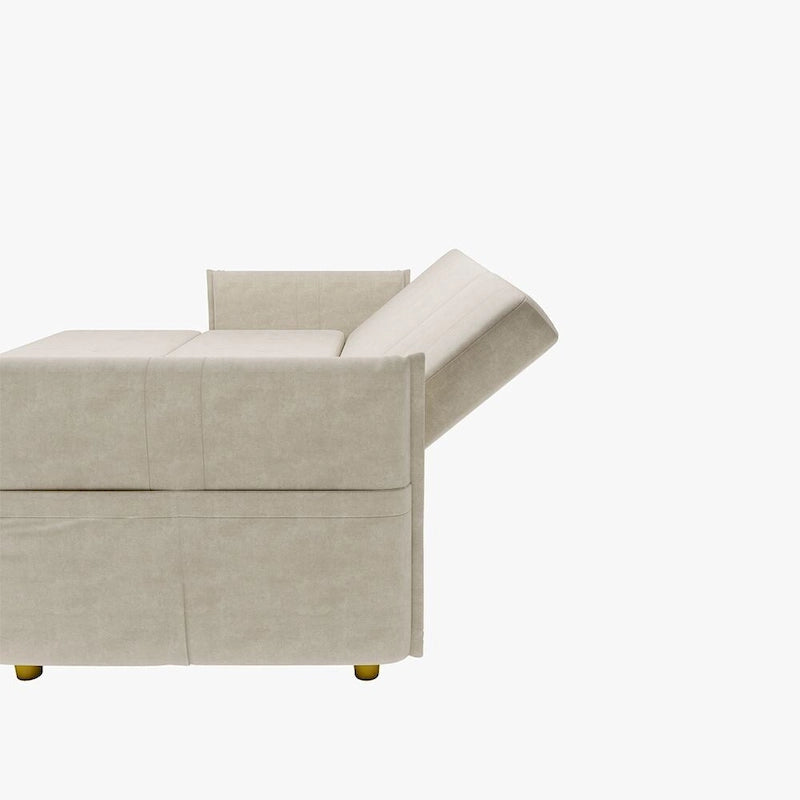 98.43 Canapé-lit d'angle moderne minimalisteAnti-rayures et imperméable, cadre en bois massif