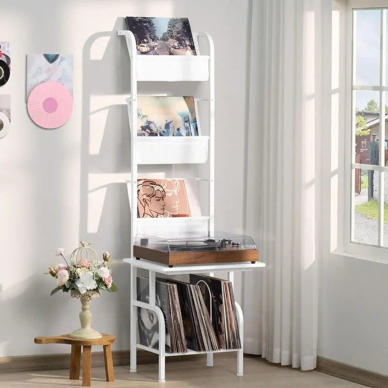 Meuble de tourne-disque haut - 50 x 39 x 144 cm