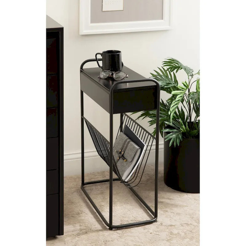 Table d'appoint étroite Kura de Kate and Laurel - 19x9x26