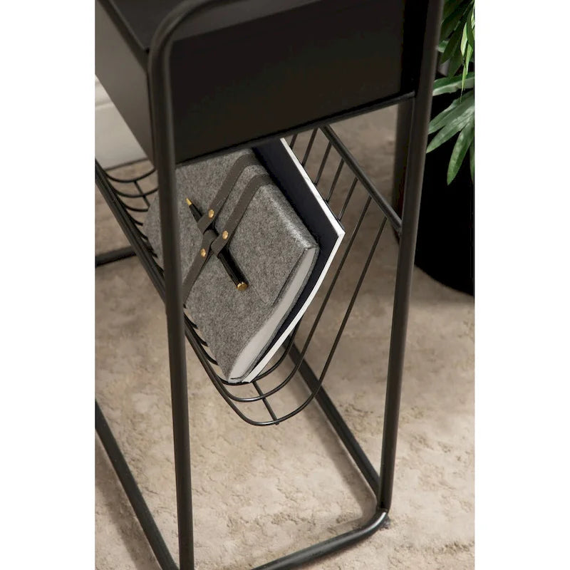 Table d'appoint étroite Kura de Kate and Laurel - 19x9x26
