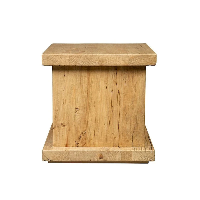 Table d'appoint Bridges en orme recyclé, naturel