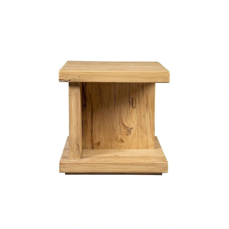 Table d'appoint Bridges en orme recyclé, naturel