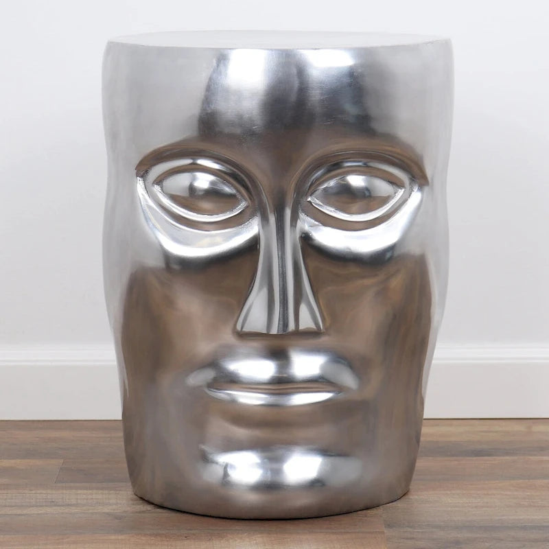 Tabouret à face métallique - 54 x 84