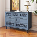 Commode 7 tiroirs, Meuble américain, Convient pour chambre à coucher, salon, bureau