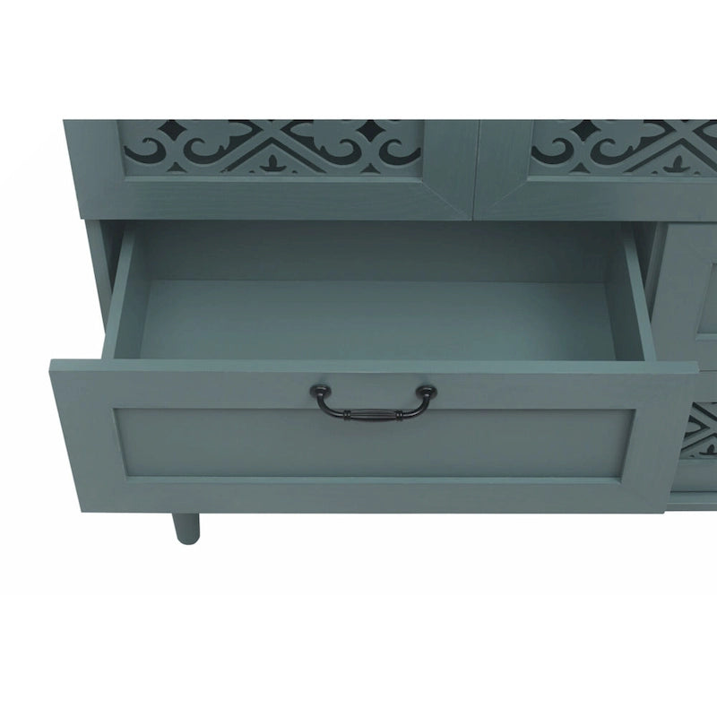Commode 7 tiroirs, Meuble américain, Convient pour chambre à coucher, salon, bureau