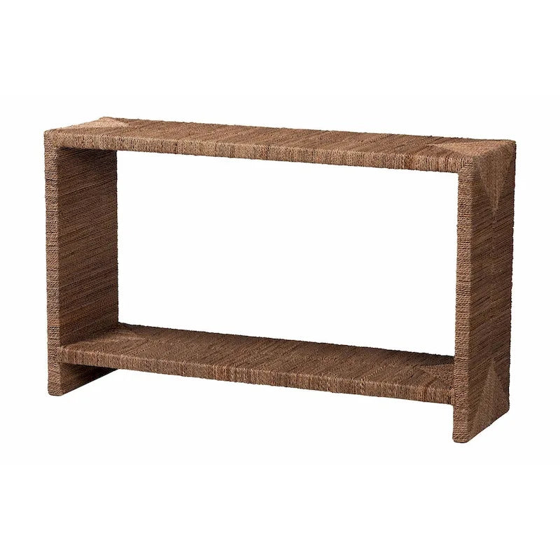 Console Liza en jonc de mer naturel Bohème