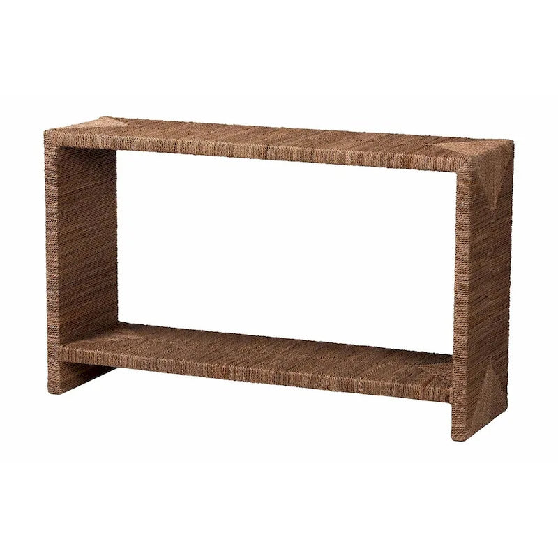 Console Liza en jonc de mer naturel Bohème