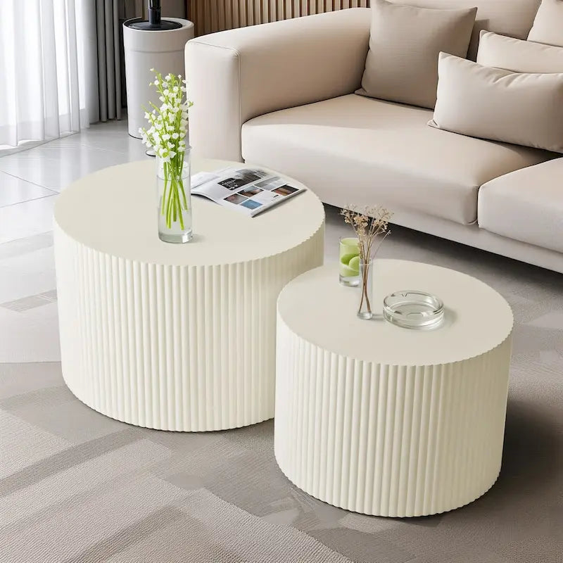 Tables gigognes Wave Stripe pour salon et chambre