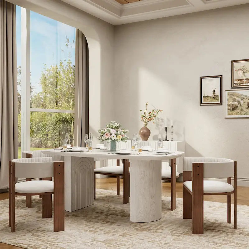 Table à manger d'appoint en bois grand format Clihome