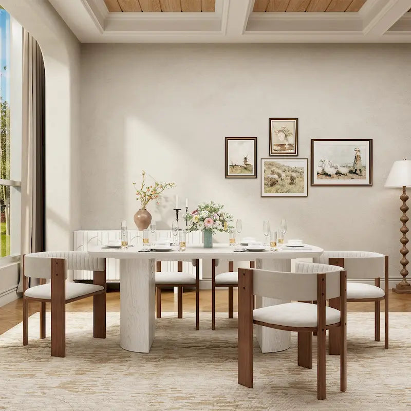 Table à manger d'appoint en bois grand format Clihome