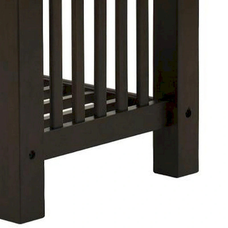 Table d'appoint Moen de 21 po, faux marbre blanc, tablette inférieure, bois noir