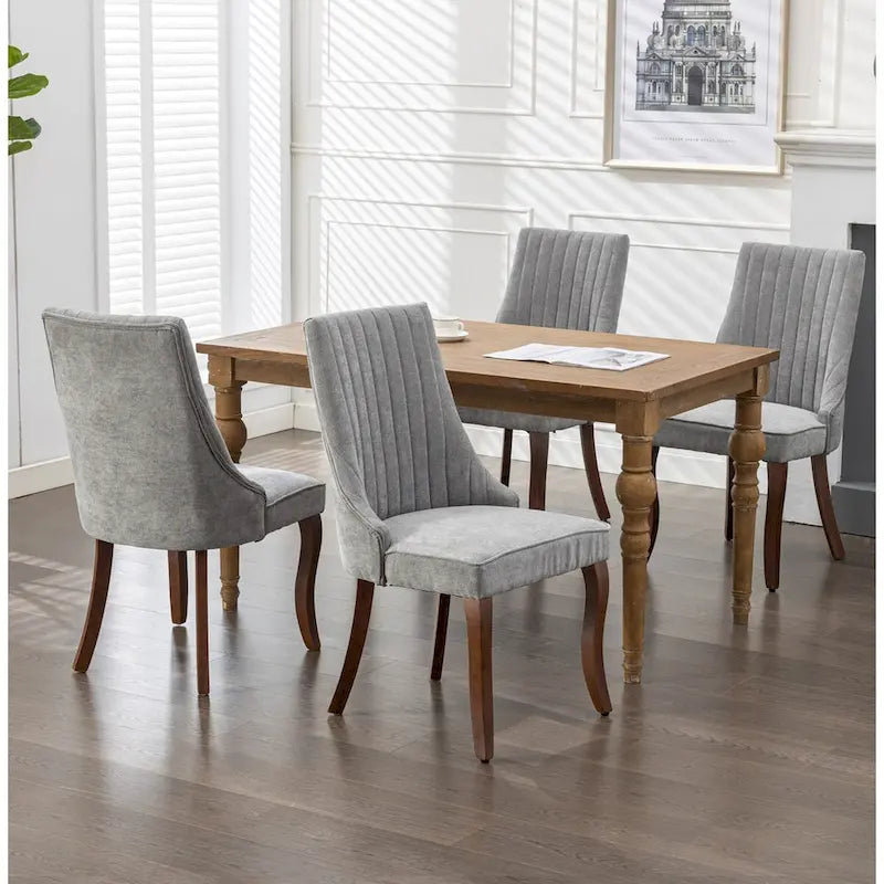 Ensemble de 2 chaises de salle à manger capitonnées