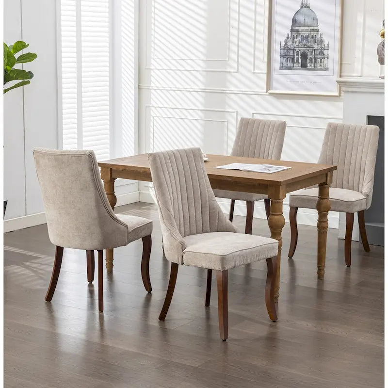 Ensemble de 2 chaises de salle à manger capitonnées