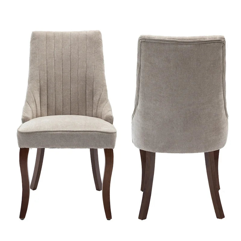 Ensemble de 2 chaises de salle à manger capitonnées