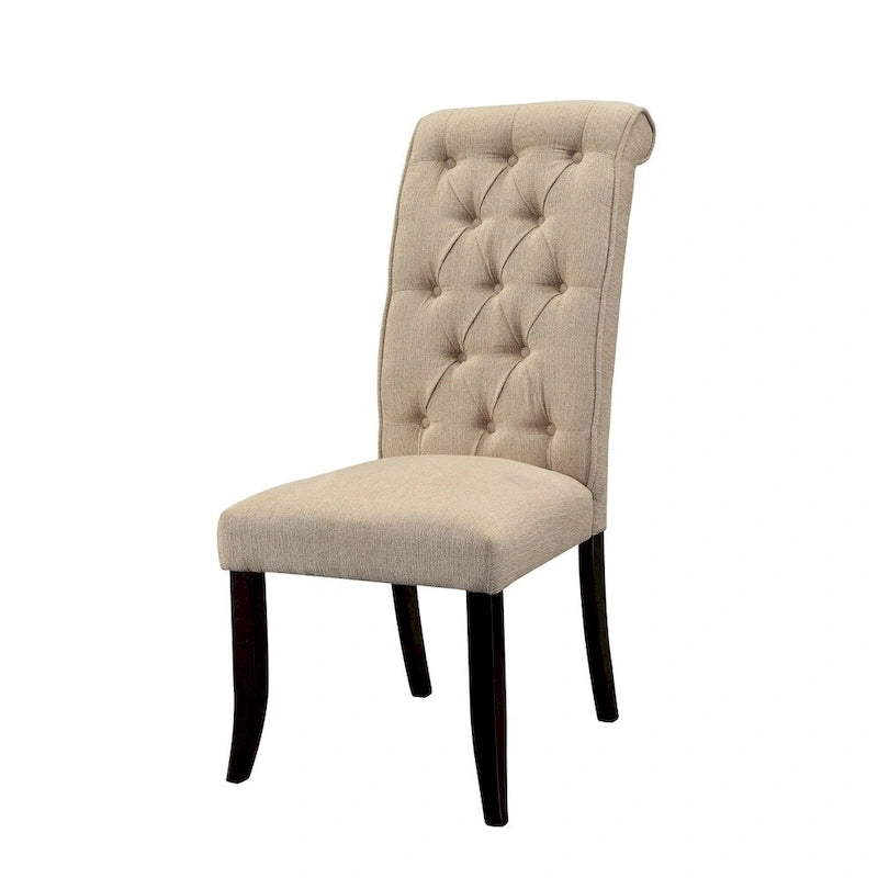 Ensemble de salle à manger 7 pièces en bois massif ivoire Kaolinovo par Furniture of America