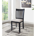 Sièges Rembourrés Chaises de Salle à Manger Noires Confortables Lot de 2 pour Ferme, Cuisine